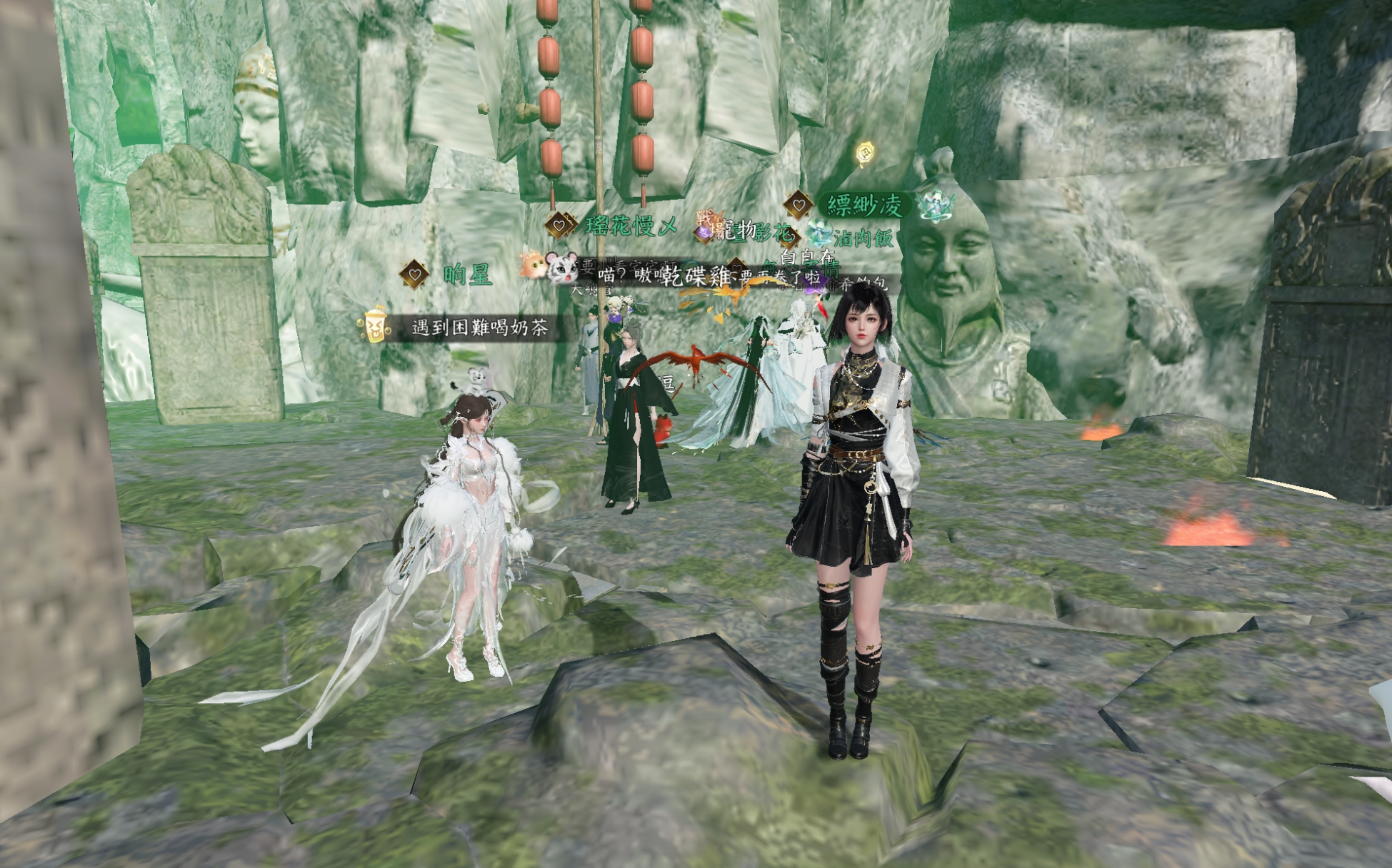 縹緲凌 - #偷偷♡藏不住 #逆水寒 #【幫會合照活動】
這是幫會領地